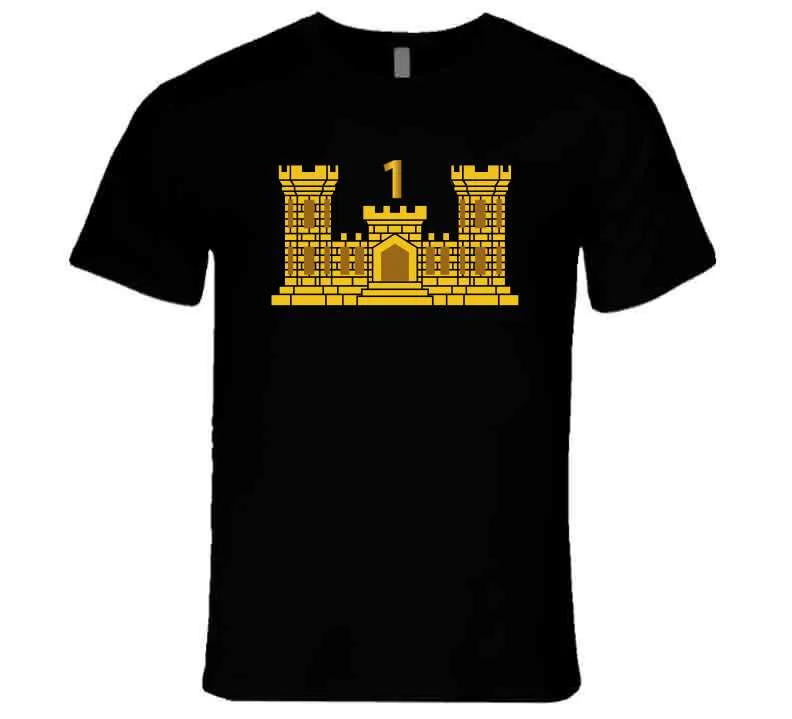 1st Engineer Battalion W Number Wo Txt T Shirt