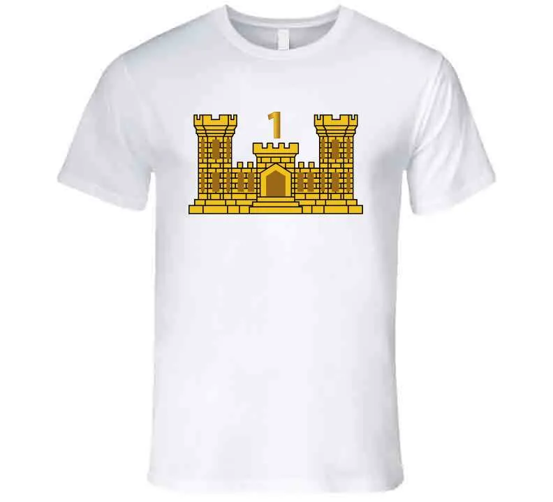 1st Engineer Battalion W Number Wo Txt T Shirt