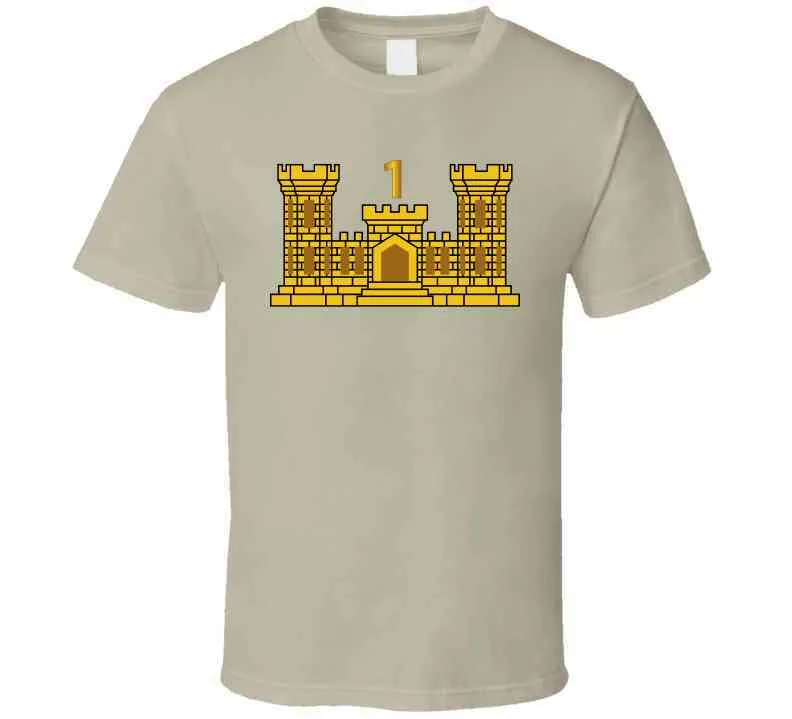 1st Engineer Battalion W Number Wo Txt T Shirt