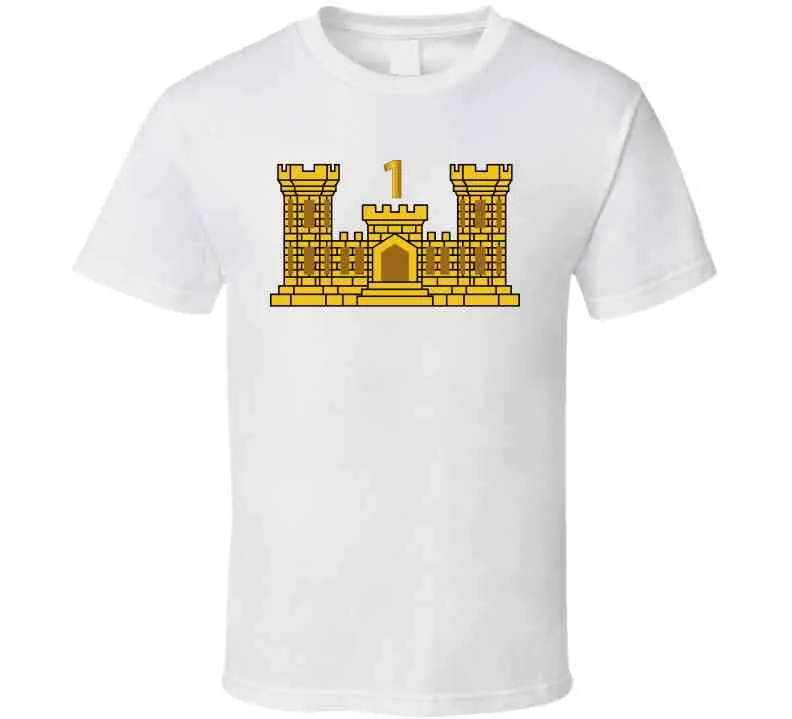 1st Engineer Battalion W Number Wo Txt T Shirt