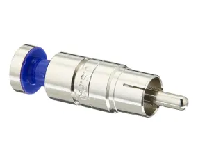 25-Pack of Nickel RGB RCA Coax Cable Connectors, SealSmart, 23 AWG