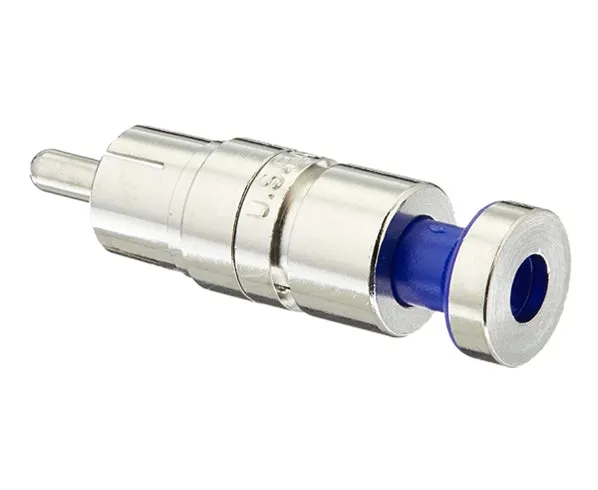 25-Pack of Nickel RGB RCA Coax Cable Connectors, SealSmart, 23 AWG