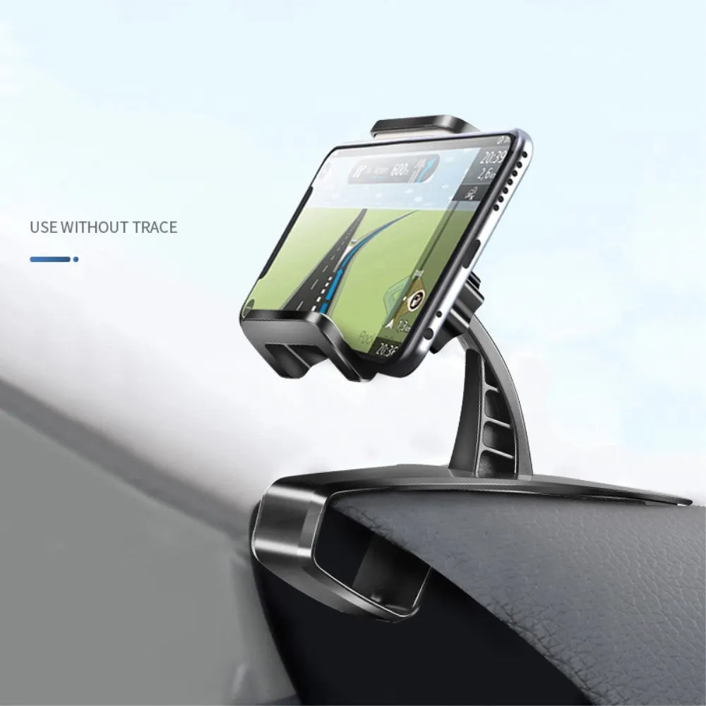 3 in 1 Car GPS Smartphone Holder: Dashboard / Visor Clamp   AC Grid Clip for Blackview A10 - Black