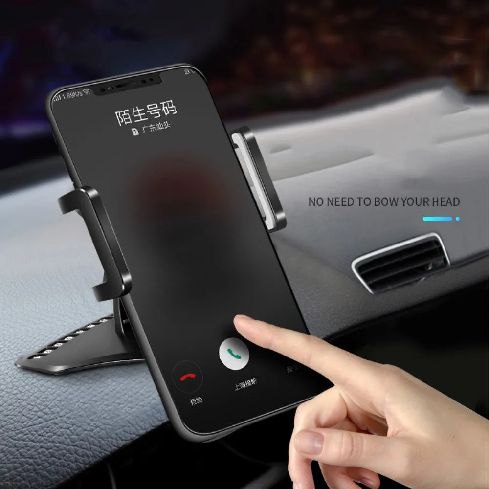 3 in 1 Car GPS Smartphone Holder: Dashboard / Visor Clamp   AC Grid Clip for Blackview A10 - Black