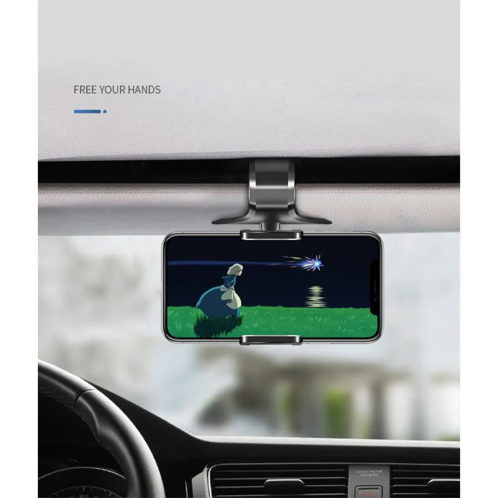 3 in 1 Car GPS Smartphone Holder: Dashboard / Visor Clamp   AC Grid Clip for Blackview A10 - Black