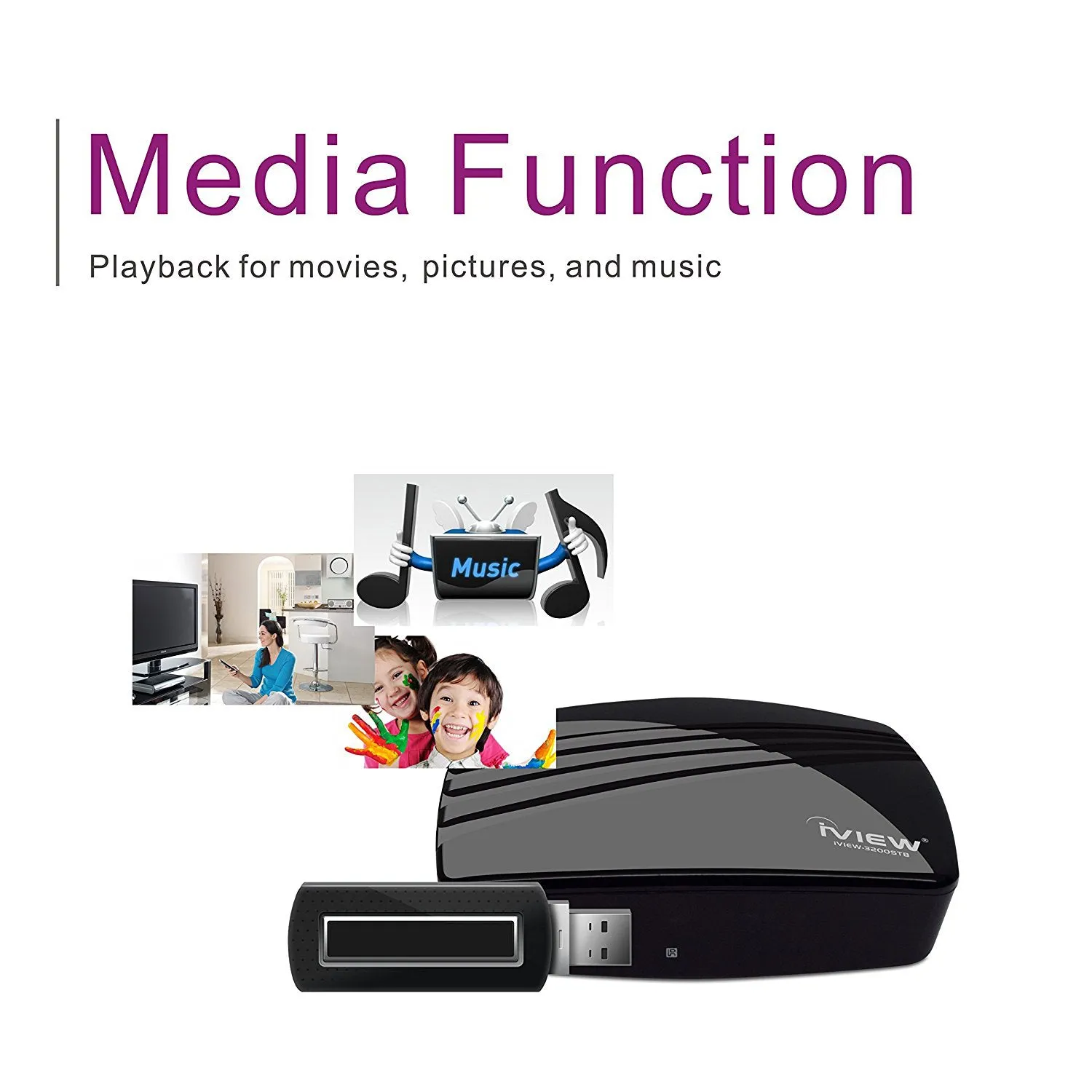 3200STB-A Digital to Analog TV Converter Box with DVR, ClearQAM, Media Player, HDMI