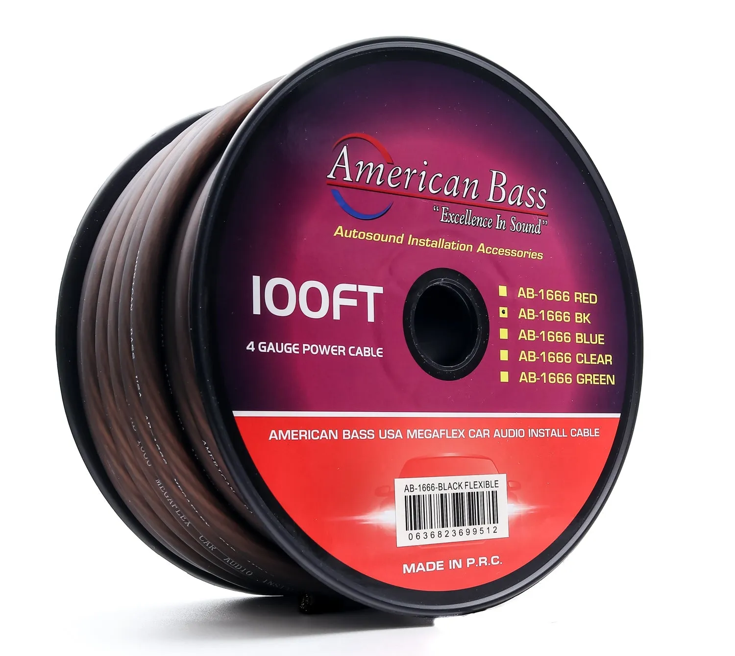 4 Gauge Mega Flex Power Cable 100ft Roll
