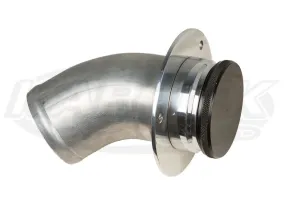 45 Degree Remote Threaded Fill Neck 2-1/2" Dia. w/ Black Cap