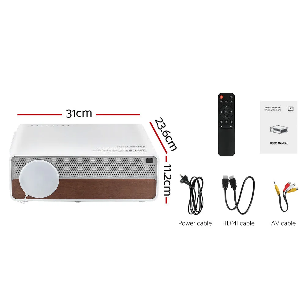 4K WiFi Video Projector 1080P HDMI Home Theater - Devanti