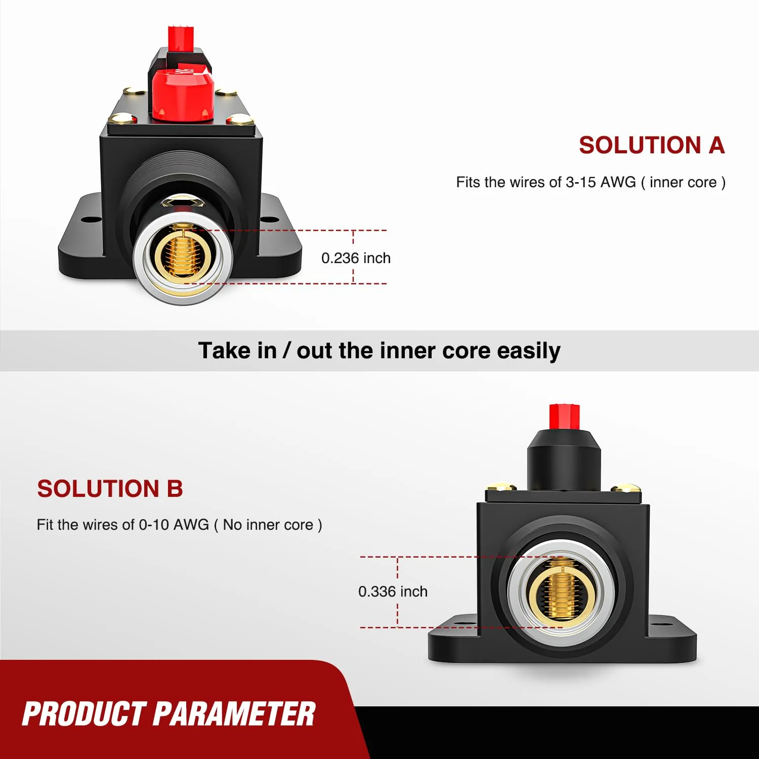 50A Circuit Breaker Reset Fuse Holder