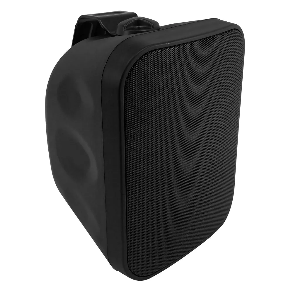 5.25 Inch Indoor/Outdoor Wall Mounted Speaker (Single) - 70V/100V - 80W Max - IP56 Rated - Black