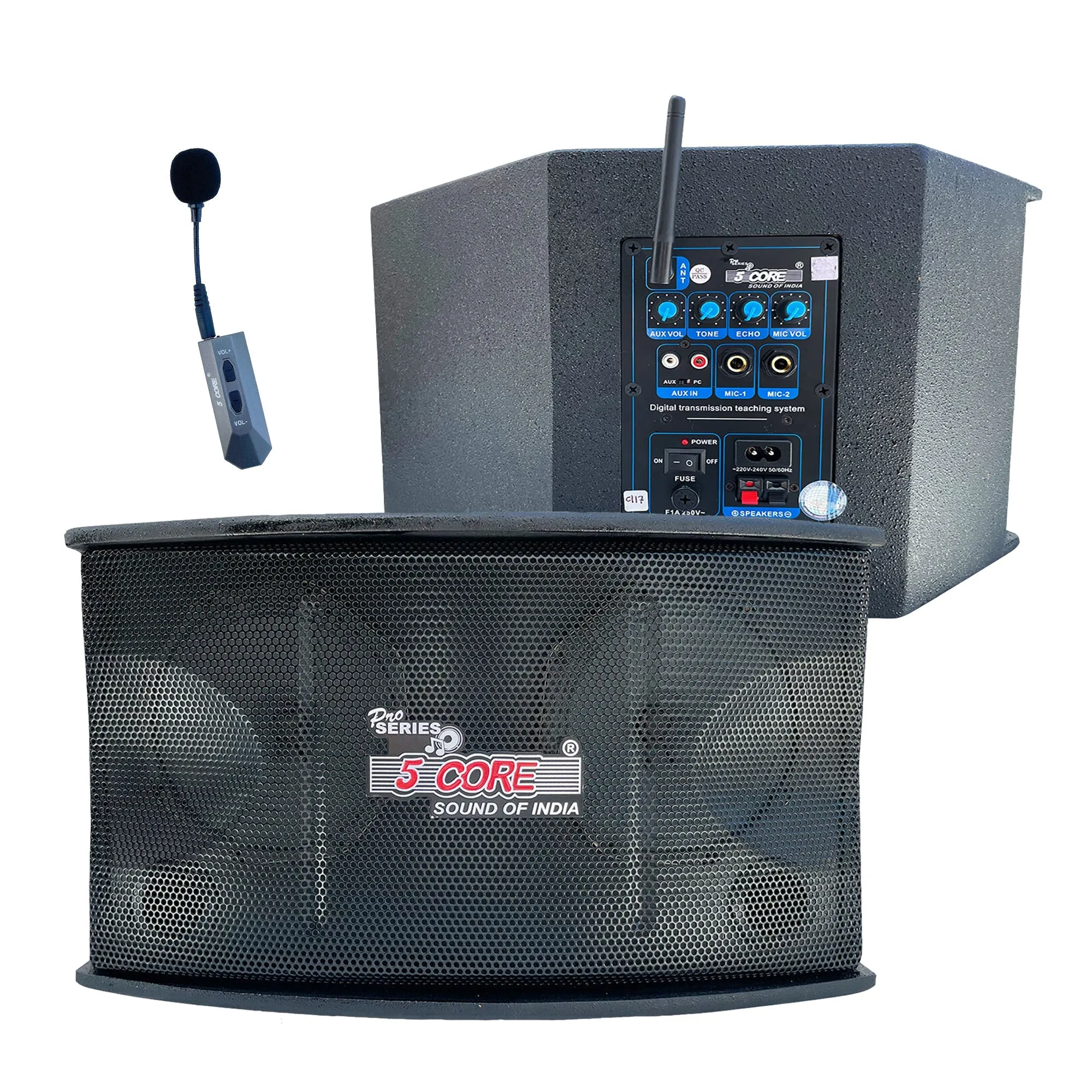 5Core Voice Amplifier 200W Portable PA Speaker System   Wireless