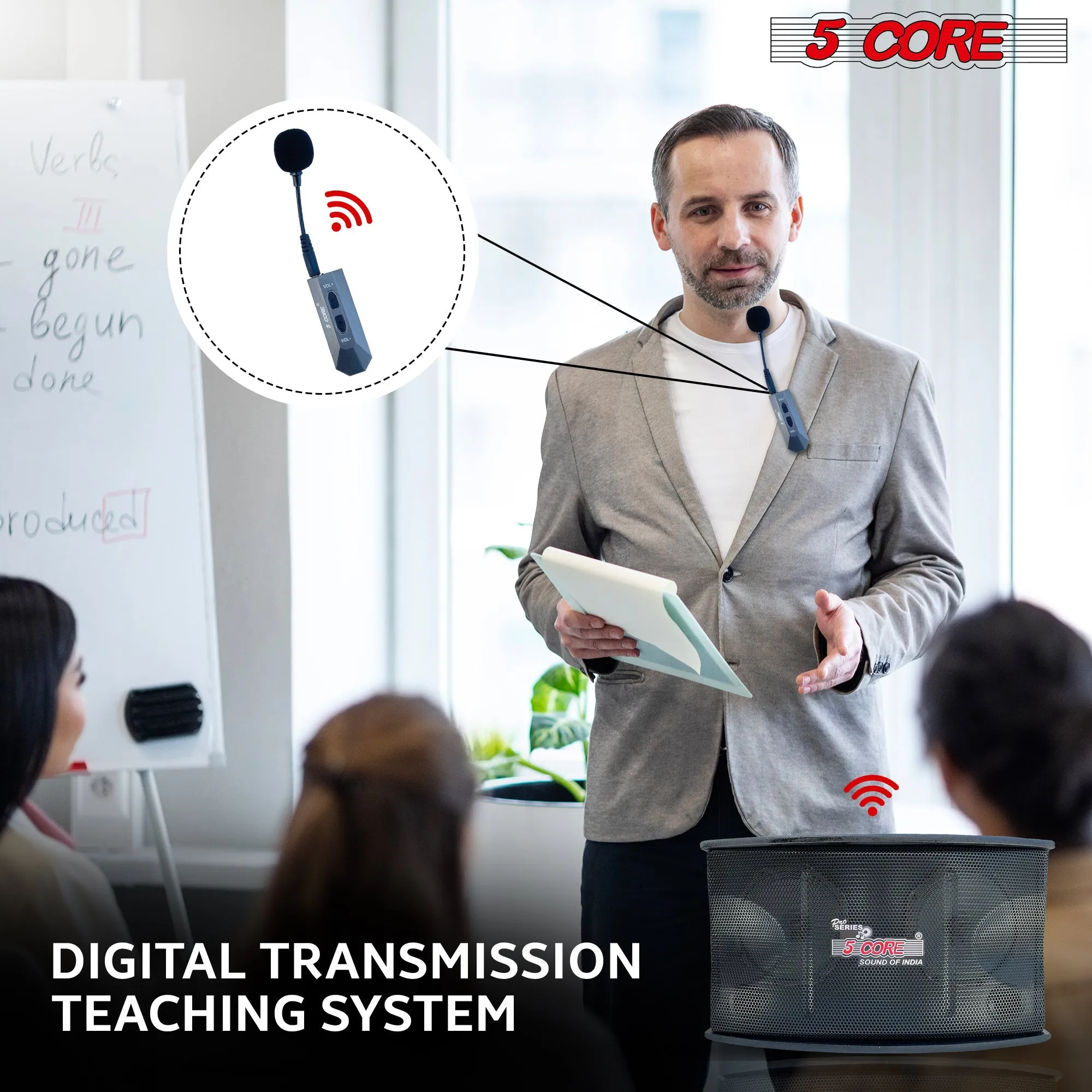 5Core Voice Amplifier 200W Portable PA Speaker System   Wireless