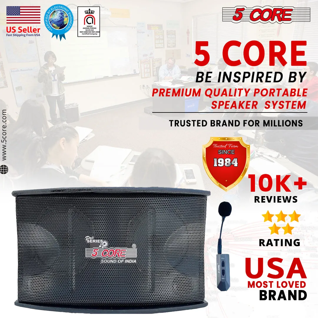 5Core Voice Amplifier 200W Portable PA Speaker System   Wireless