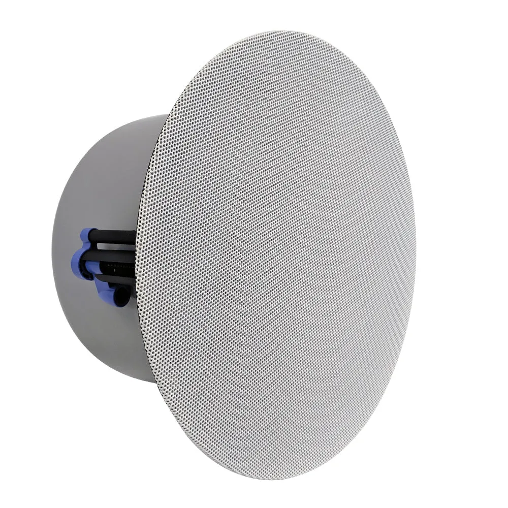 6.5 inch Coaxial Frameless Commercial Ceiling Speakers (Single) - 70V/100V - 100W Max - UL2043 Plenum Rated
