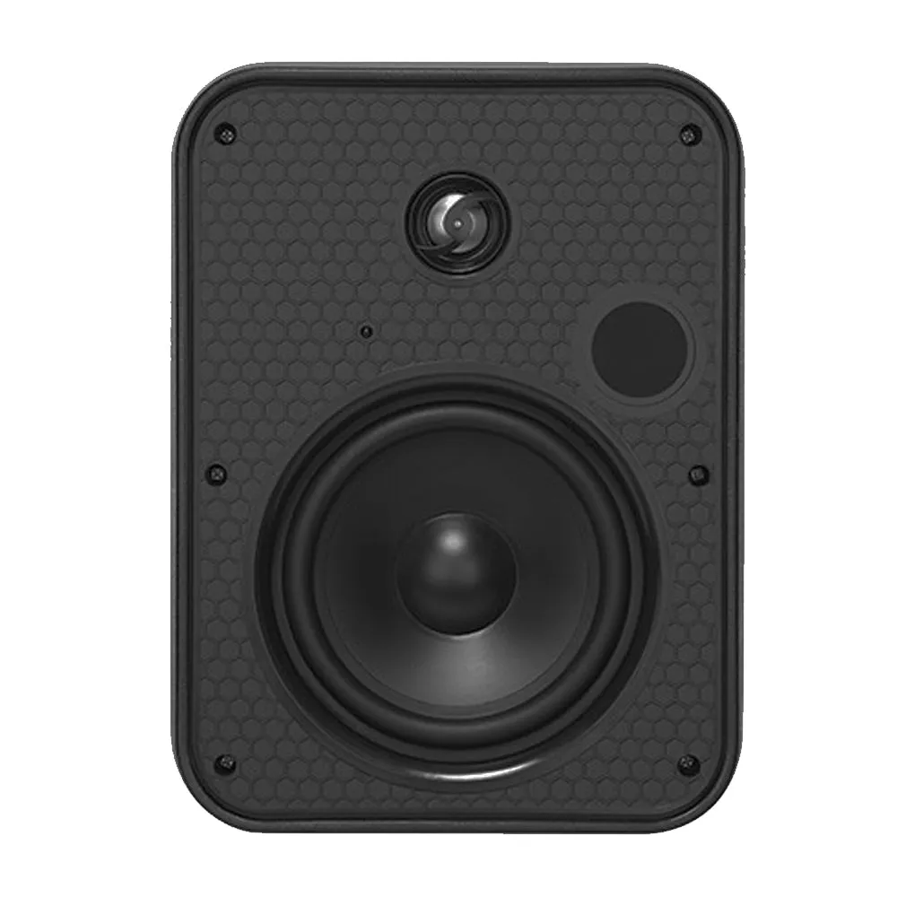 6.5 Inch Indoor/Outdoor Wall Mounted Speaker (Single) - 70V - 120W Max - IP65 Rated - Black