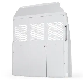 AA Products Model PT-SP-HR Cargo Van Safety Partition Protective Bulkhead Fit for Full Size High Roof Sprinter Vans Grey