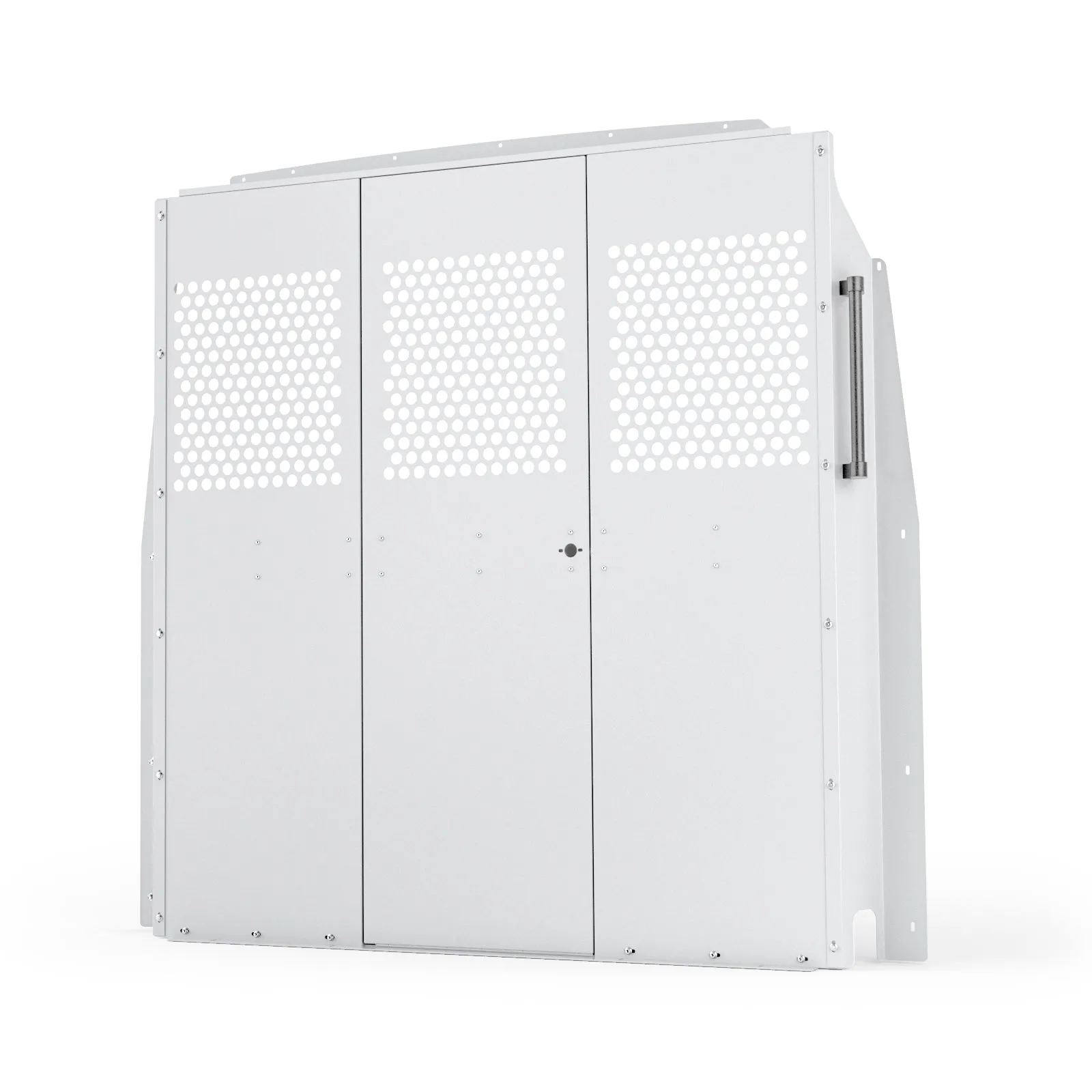 AA Products Model PT-SP-LR Cargo Van Safety Partition Protective Bulkhead Fit for Full Size Low Roof Sprinter Vans Grey