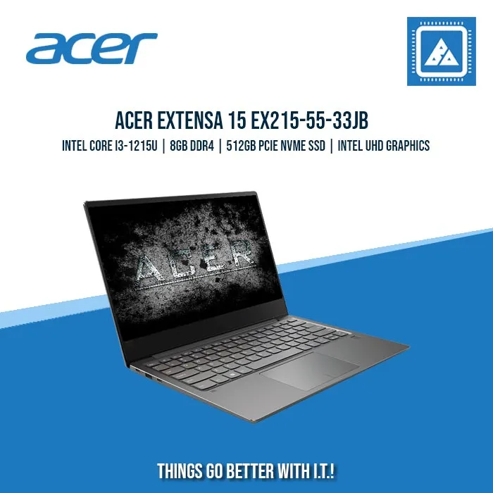ACER EXTENSA 15 EX215-55-33JB i3-1215U/8GB/512GB NVME | BEST FOR STUDENTS AND FREELANCERS LAPTOP