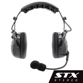 AlphaBass Carbon Fiber Over the Head Headset for STEREO and OFFROAD Intercoms