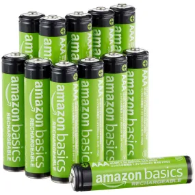 Amazon Basics AAA Rechargeable Batteries 12 Pack