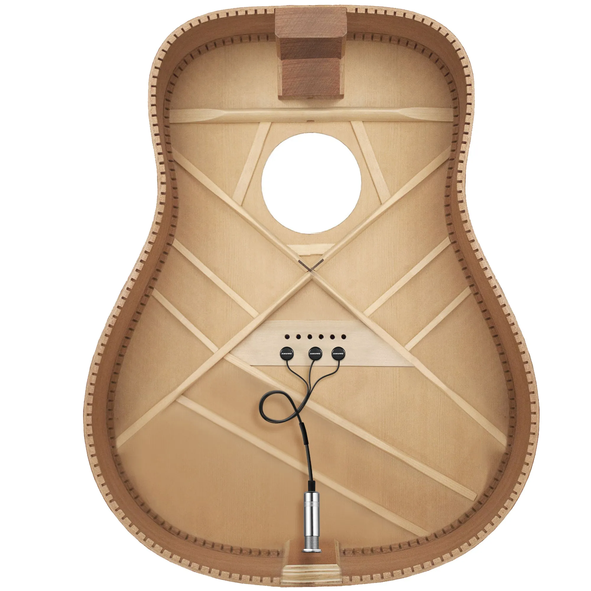 Amumu BOUNTIFUL™ Acoustic Guitar Contact Microphone Pickup System