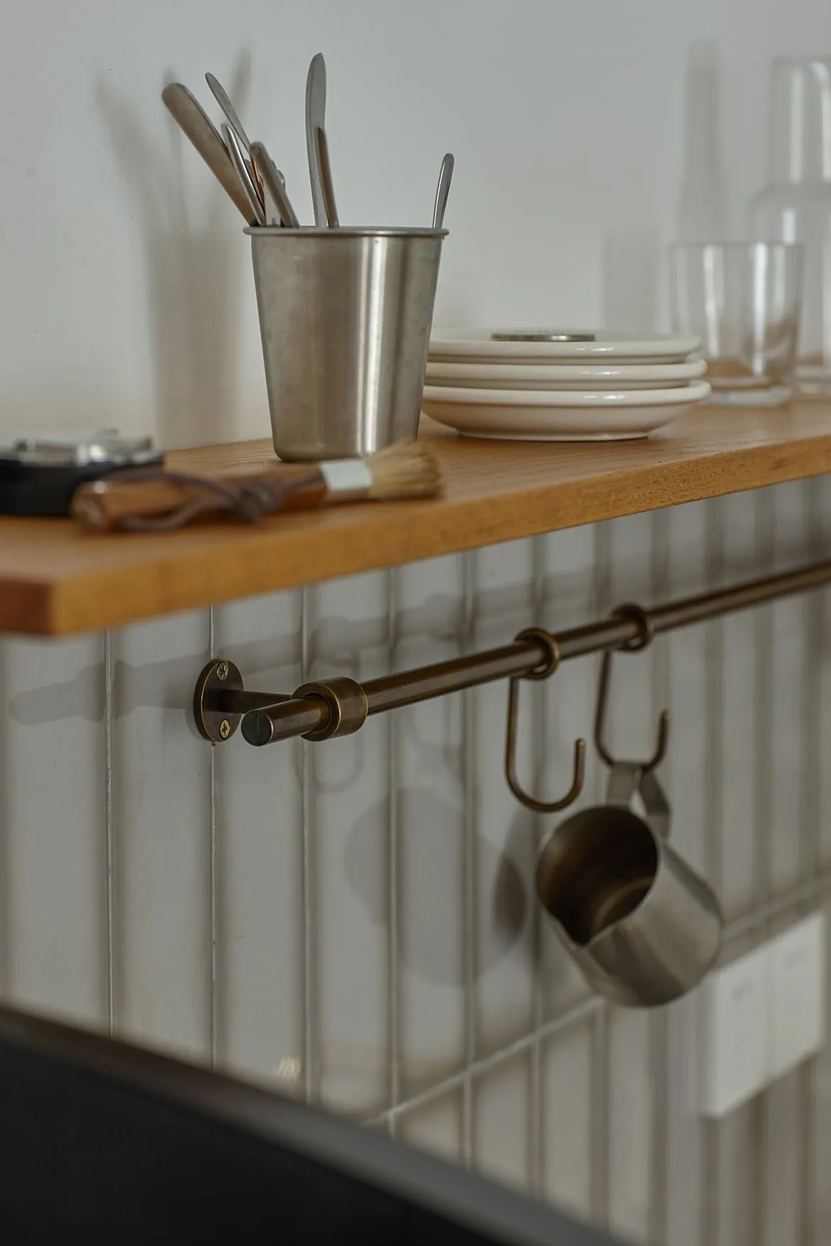 Antique Solid Brass Hanging Rails