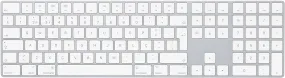 Apple Magic Keyboard With Numeric Keypad Portuguese Silver A1843 - MQ052PO/A