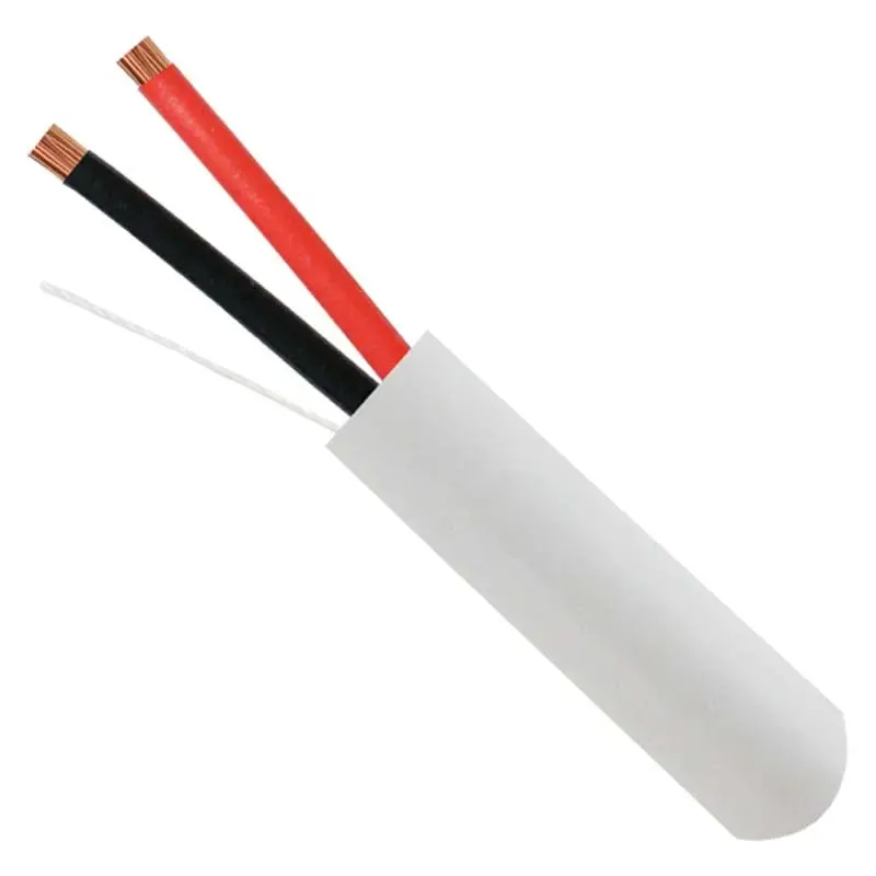 Audio Cable 16 AWG 2C 65 Strand 500 Feet White PVC Jacket Bare Copper CL3 White