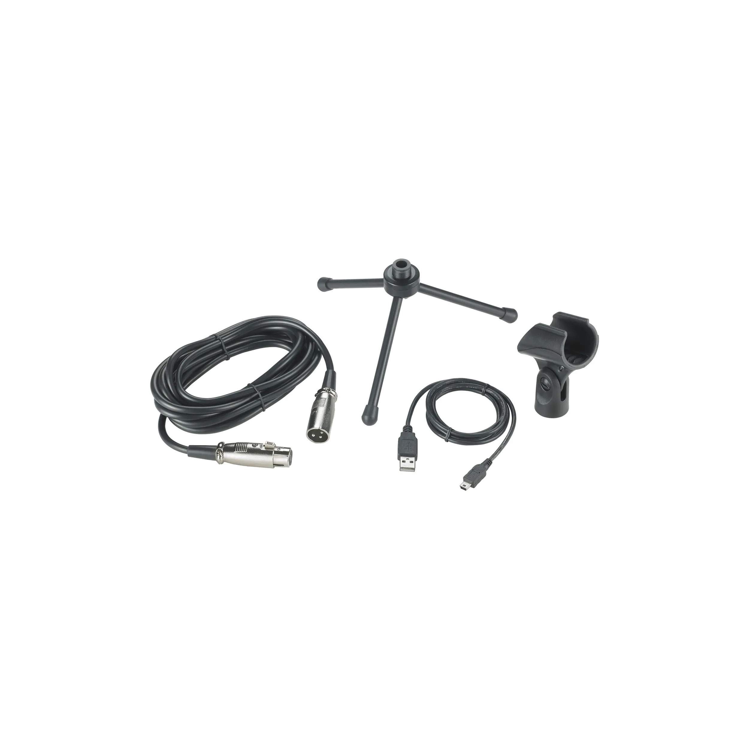 Audio-Technica AT2005USB Microphone Pack with ATH-M20x, Boom & Mini-USB Cable