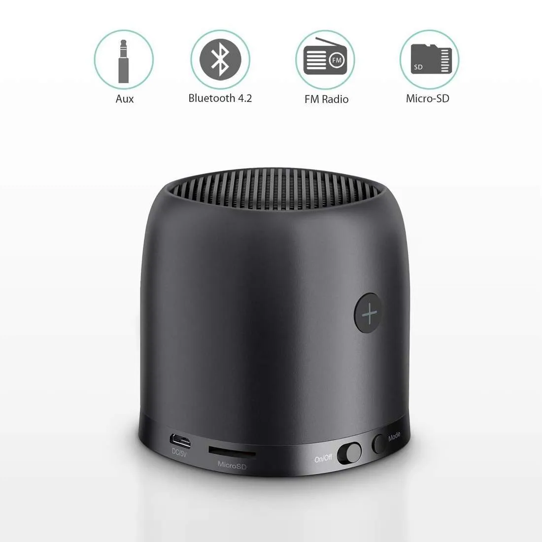 Aukey Wireless Mini Bluetooth Speaker Black