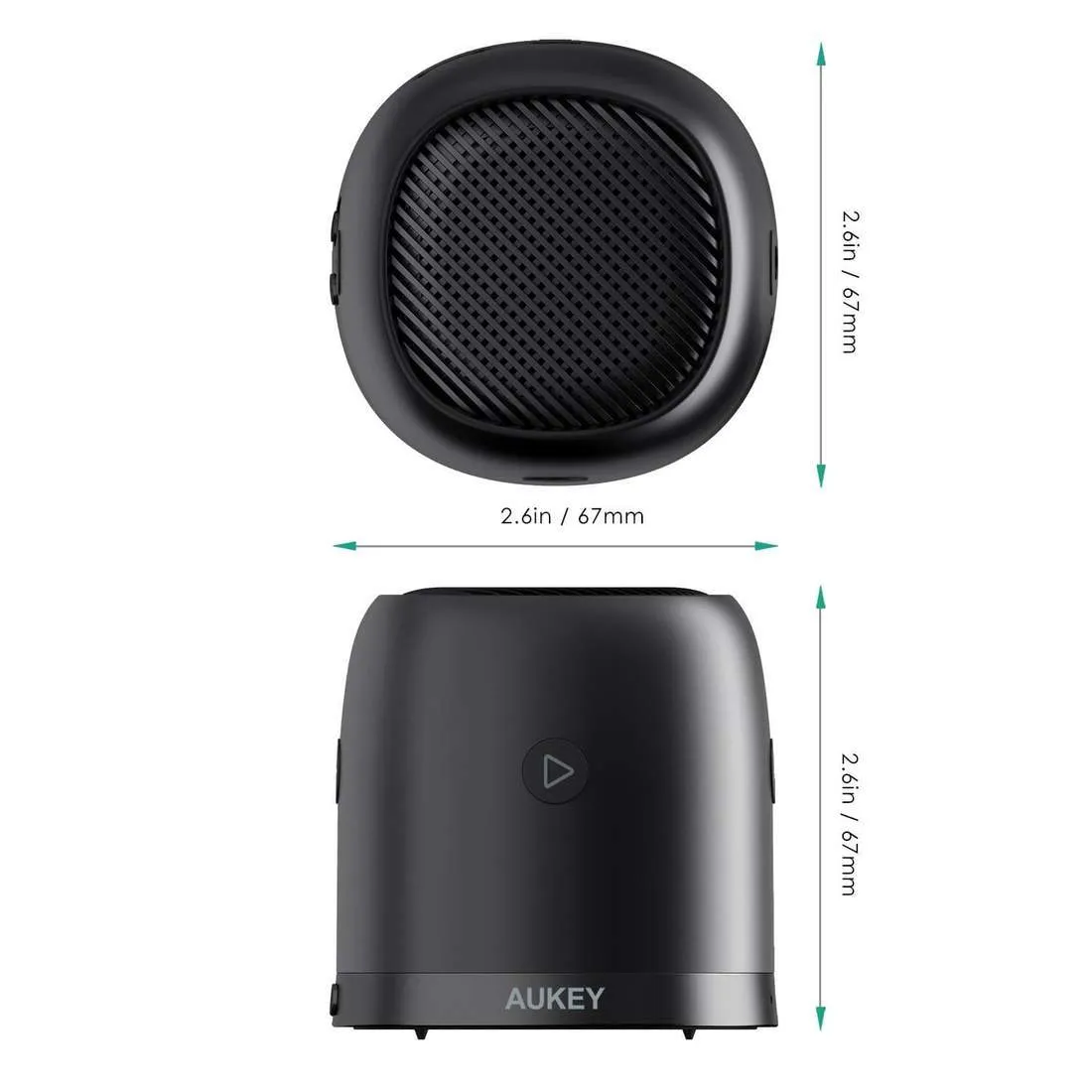 Aukey Wireless Mini Bluetooth Speaker Black