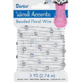 Beaded Wire Garland Clear AB 3 yards