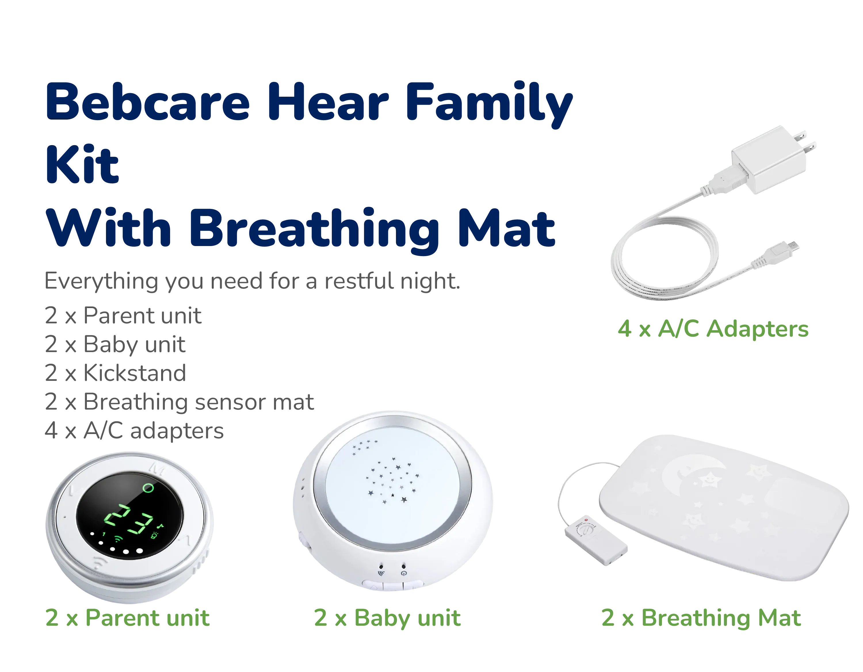 Bebcare Hear Digital Audio Baby Monitor (Family Kit)