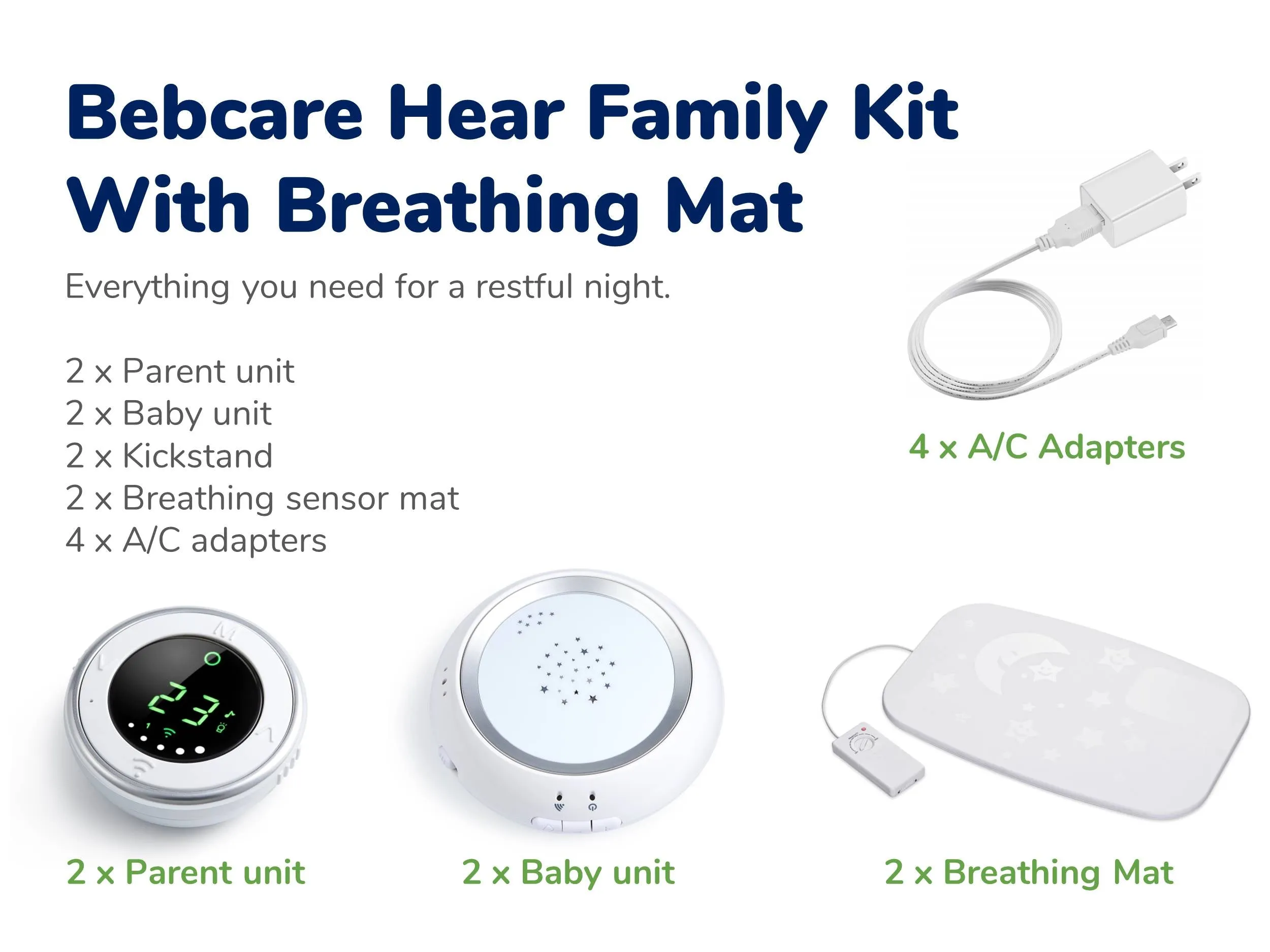 Bebcare Hear Digital Audio Baby Monitor (Family Kit)