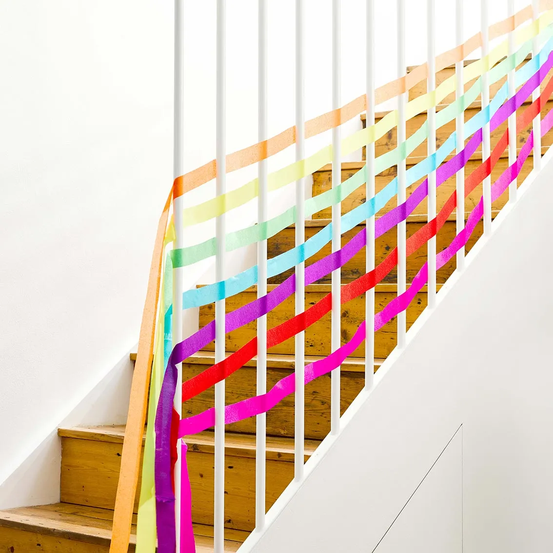 Birthday brights Rainbow Party streamers