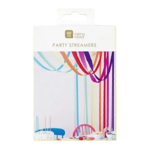 Birthday brights Rainbow Party streamers