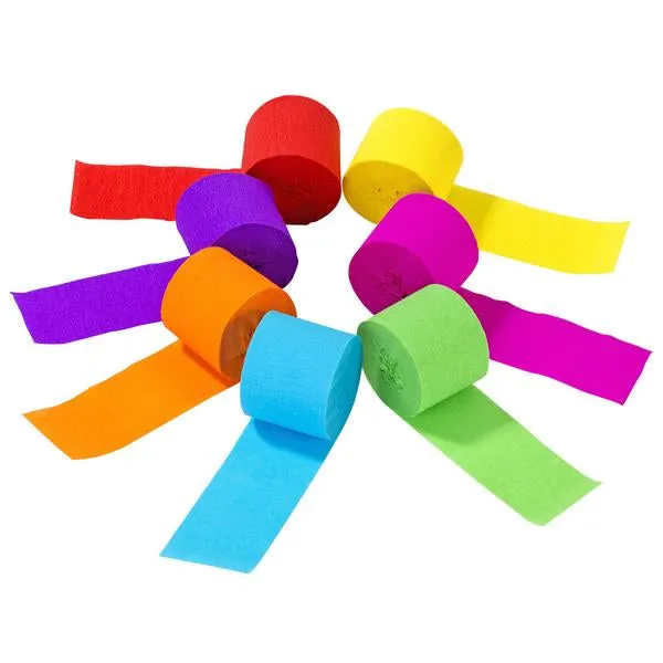 Birthday brights Rainbow Party streamers