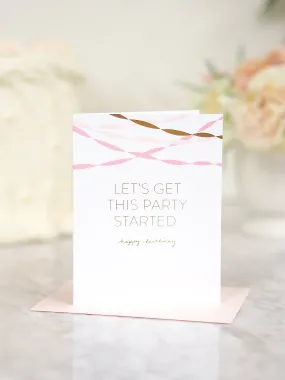 Birthday Streamers Card