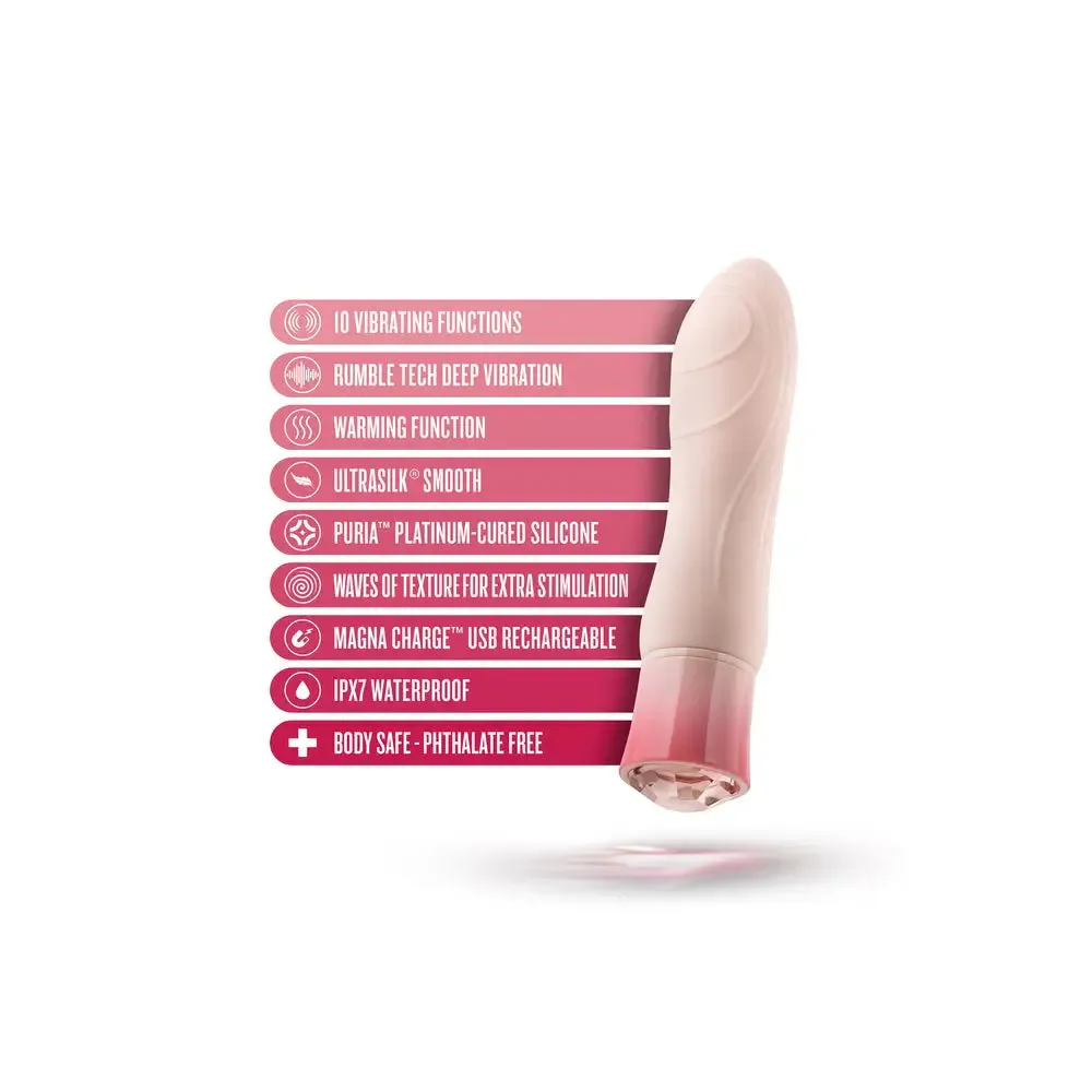 Blush Novelties Silicone Pink Rechargeable Bullet Vibrator