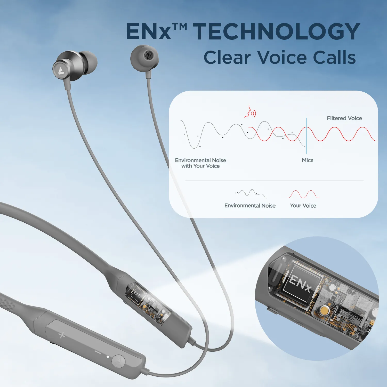 boAt Rockerz Apex | Wireless Neckband with Spatial Bionic Sound powered by DIRAC, BEAST™ Mode, Seamless Touch Controls, 30 Hours Playback time