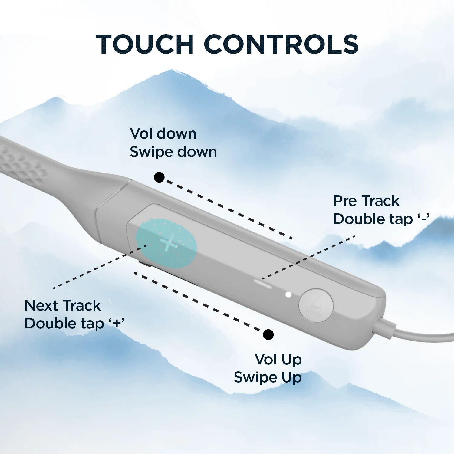 boAt Rockerz Apex | Wireless Neckband with Spatial Bionic Sound powered by DIRAC, BEAST™ Mode, Seamless Touch Controls, 30 Hours Playback time