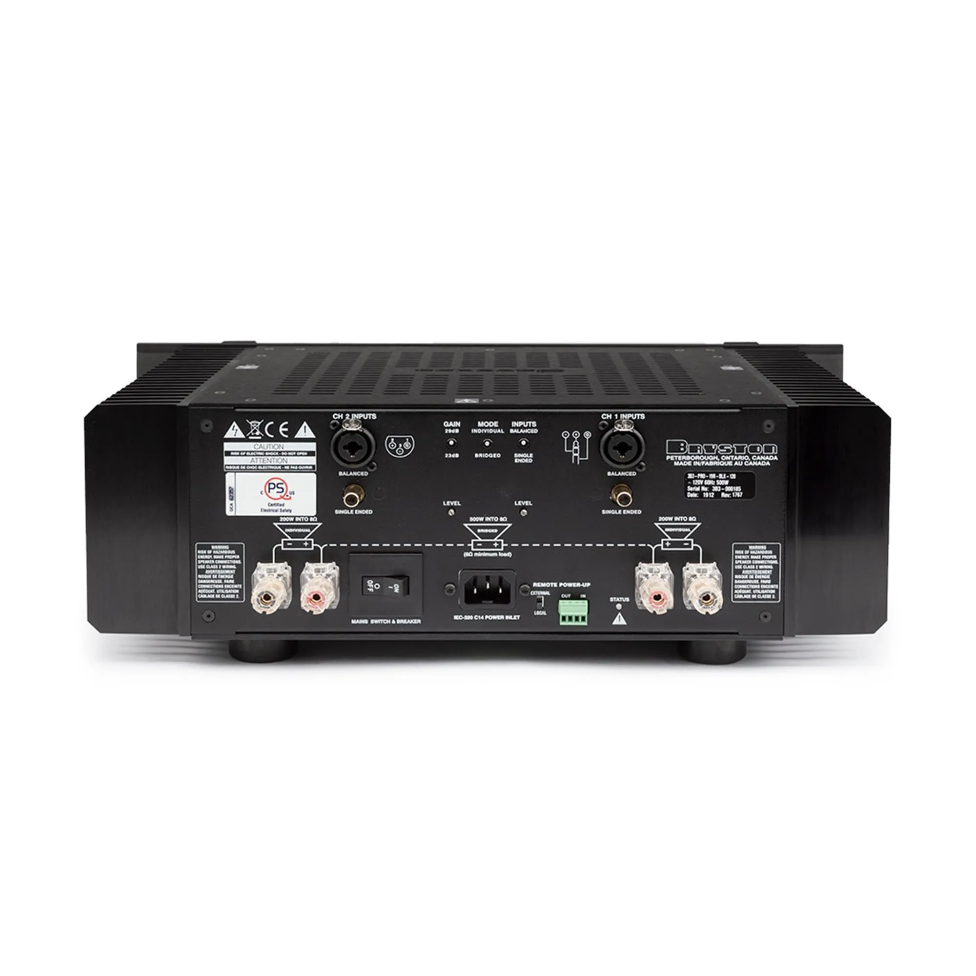 Bryston 3B³ Dual-Channel (Stereo) Amplifier