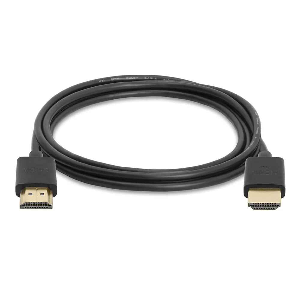 Cmple - Ultra Slim High Speed HDMI Cable HDMI 2.0 HDTV Cable - Supports Ethernet 3D 4K and Audio Return - 6 Feet
