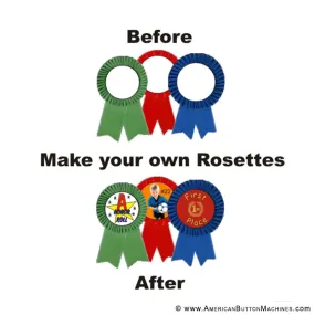 Complete 100pc Rosette Button Kit