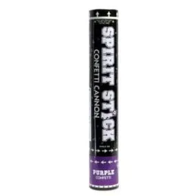 Confetti Spirit Stick Cannon Purple 12" | 1ct