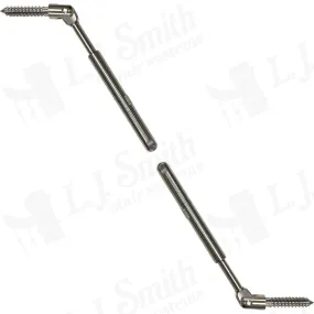 CR-WD2TSN-SS - Wood Rake Newel Tensioner/Tensioner Pair