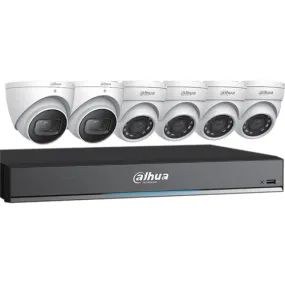 Dahua C788E63 4x5MP & 2-4K HDCVI Eyeball Cameras with 1-8Ch 4K HDCVI DVR, No HDD