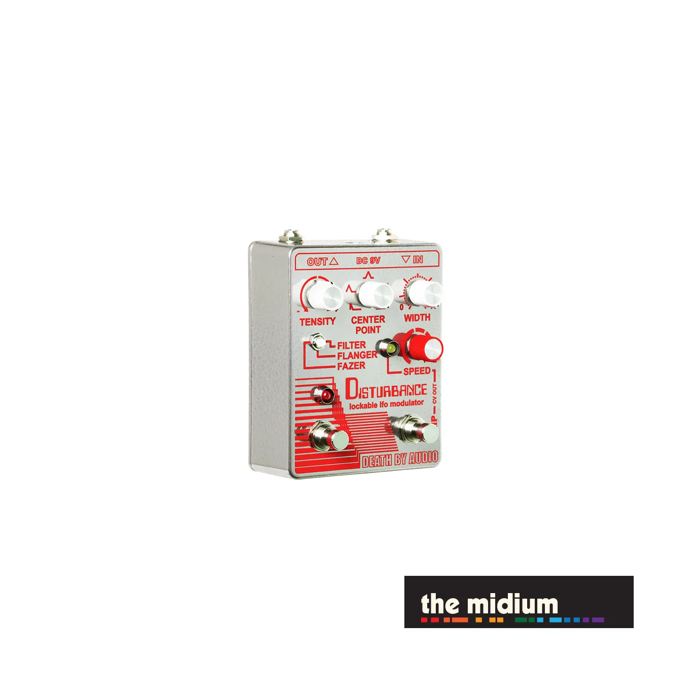 Death By Audio DISTURBANCE lockable LFO modulator, flanger, phaser, and filter pedal