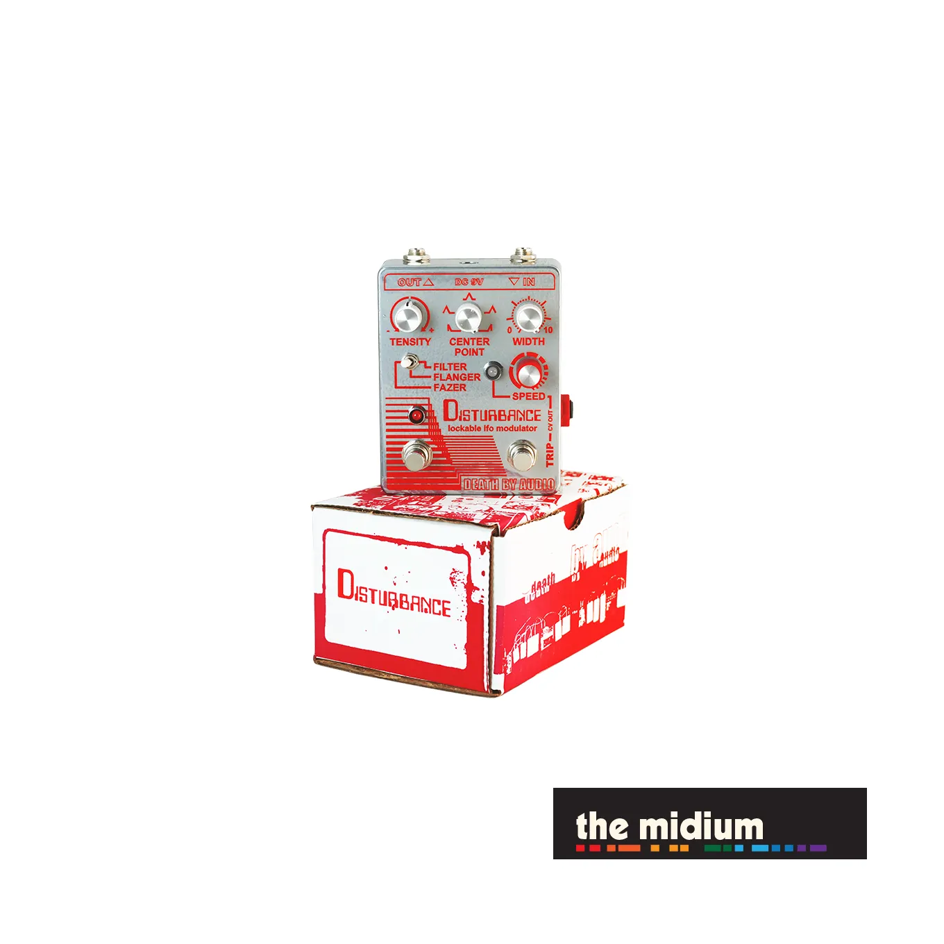 Death By Audio DISTURBANCE lockable LFO modulator, flanger, phaser, and filter pedal